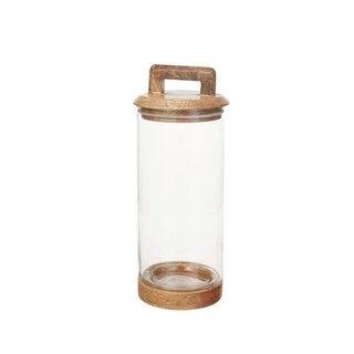 Opbergpot Pure 20cm van House of Nature, met materiaal en structuur van dichtbij zichtbaar