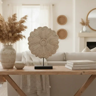 Ornament Flower Barras 53cm van House of Nature, toegepast in een sfeervolle interieursetting