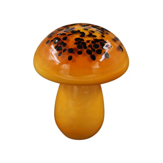 Paddestoel oranje glas 14cm van House of Nature, duidelijk als hoofdfoto afgebeeld