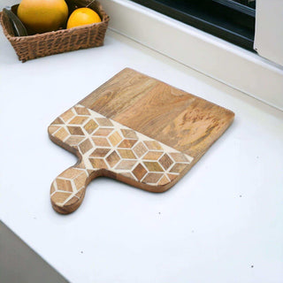 Plateau Caddy naturel 36cm van House of Nature, geplaatst in een ruimtelijke woonomgeving