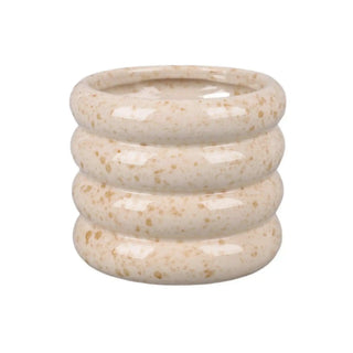 Pot Crossfield beige 13cm van House of Nature, vrijstaand en duidelijk afgebeeld