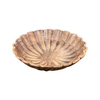Schaal Niederau hout 20cm van House of Nature, van opzij met vorm en afwerking zichtbaar