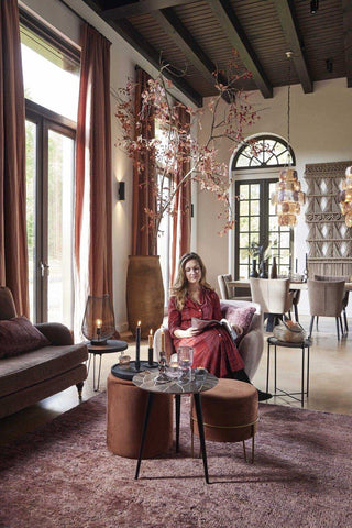 Vazen Halifax zwart 32cm - 2 stuks - Het Adres