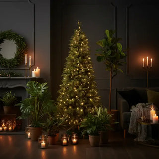 Uppsala kerstboom 180cm van House of Nature, toegepast in een sfeervolle interieursetting