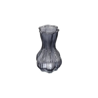 Vaas Flin Fion grijs 15cm van House of Nature, van opzij met vorm en afwerking zichtbaar