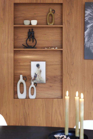 Vazen Halifax grijs 32cm - 2 stuks van House of Nature, toegepast in een sfeervolle interieursetting