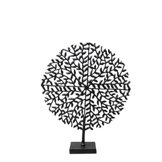 Boom ornament zwart 58cm - Het Adres