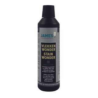Starter set voor vlekken van James, vanuit een aanvullend aanzicht van de professionele verpakking