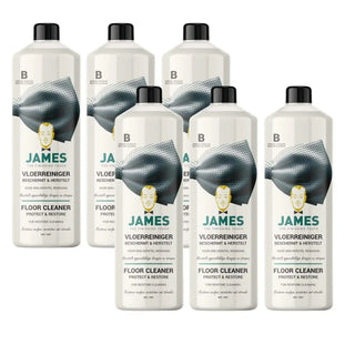 James vloerreinigers Beschermt & Herstelt voor laminaat, vinyl en pvc, als groep van zes flessen