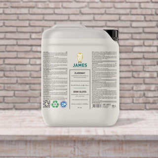 Zijdemat beschermer professional - 10 liter van James, vanuit een aanvullend aanzicht van de professionele verpakking