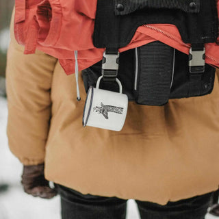 Handgemaakte emaille mok goed zich 500ml - Het Adres