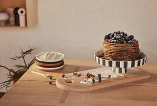 Toppu dienblad zwart/wit 27cm - Het Adres