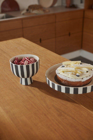 Toppu dienblad zwart/wit 27cm - Het Adres