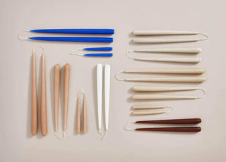 Fukai kaarsen groot camel - 2 stuks - Het Adres