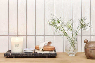 Savi marmeren plateau grijs 30x14cm - Het Adres