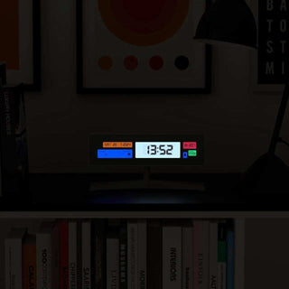 Supergenius LCD wekker wit - Het Adres