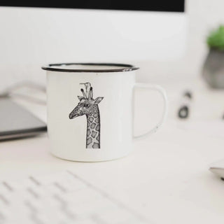 Handgemaakte emaille mok goed zich 500ml - Het Adres