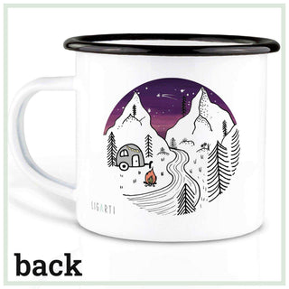 Tasse émaillée artisanale jour et nuit 300ml - Het Adres