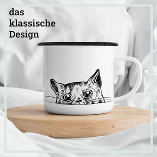 Handgefertigte Emaille-Tasse Ilma 300ml - Het Adres