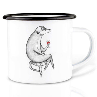 Handgefertigte Emaille-Tasse Jacques 300ml - Het Adres