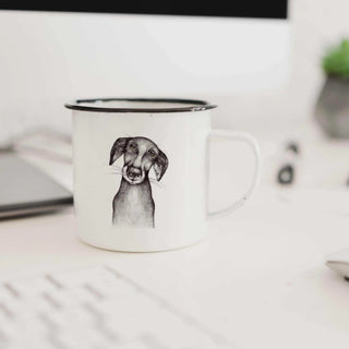 Handgefertigte Emaille-Tasse Jurgen 300ml - Het Adres