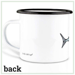 Handgefertigte Emaille-Tasse Schwertfisch 300ml - Het Adres
