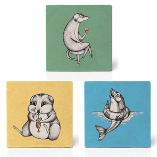 set de 3 posavasos Cheers - Het Adres