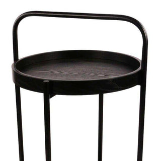 Table d’appoint Paca noir 68cm - Het Adres