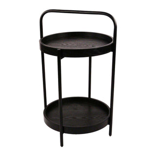 Table d’appoint Paca noir 68 cm - Het Adres