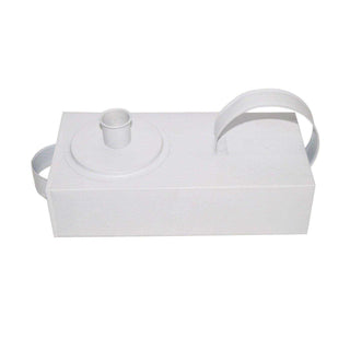 Bougeoir Mas blanc 24cm - Het Adres
