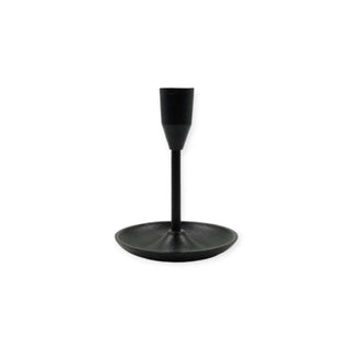 Candle Holder Ron black 16cm - Het Adres
