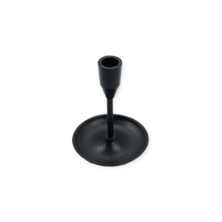 Candle Holder Ron black 16cm - Het Adres