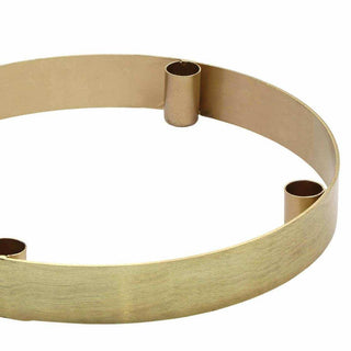 Kandelaar Steg goud 30cm van Lolaa, van opzij met zicht op vorm en constructie