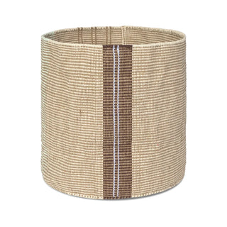 Tule-mand met verticale strepen op witte achtergrond.