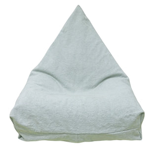 Blauwgroene Cleo-zitzak met verhoogde rug.