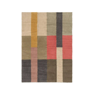 Lorena Canals Chroma Palette vloerkleed met gekleurde blokken op lichte achtergrond