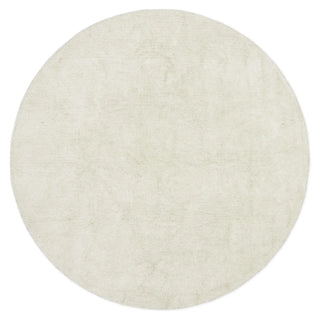 Rond Natural-vloerkleed met lichtgekleurde pool, als generiek modelbeeld.