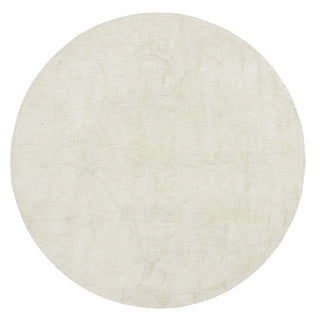 Rond licht Rond-vloerkleed met een subtiele poolstructuur.