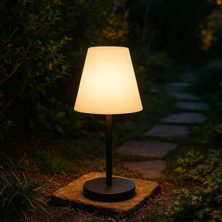 Alto buiten tafel ledlamp zwart 55cm van Mansion atmosphere, in een gestileerde detailopstelling