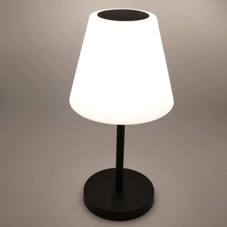 Alto buiten tafel ledlamp zwart 55cm van Mansion atmosphere, verlicht in een sfeervolle interieursetting