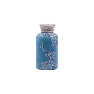 Blue Blossom vaas blauw 18cm van Mansion atmosphere, duidelijk als hoofdfoto afgebeeld