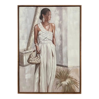 Canvas Schilderij Lucia – Vrouw in Jurk 50x70 cm van Mansion atmosphere, duidelijk als hoofdfoto afgebeeld