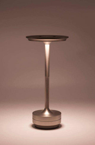 Wireless LED table lamp Venice silver 27cm - Het Adres