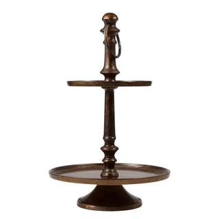 Etagere antiek goud 2 plateaus van Mansion atmosphere, duidelijk als hoofdfoto afgebeeld