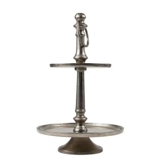 Etagere zilver 2 plateaus van Mansion atmosphere, duidelijk als hoofdfoto afgebeeld