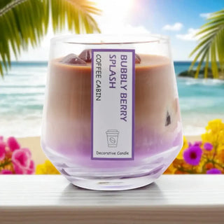 Geurkaars Bubble Berry splash groot van Mansion atmosphere, in een gestileerde detailopstelling