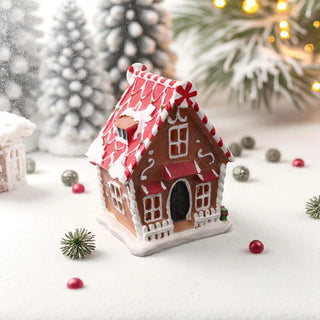 Gingerbread huis 18cm van Mansion atmosphere, toegepast in een sfeervolle interieursetting