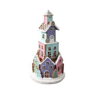 Gingerbread huis met led 35cm van Mansion atmosphere, duidelijk als hoofdfoto afgebeeld