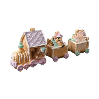 Gingerbread trein 36cm van Mansion atmosphere, duidelijk als hoofdfoto afgebeeld