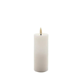 led kaars ivoor wit 12,5x5cm van Mansion atmosphere, vrijstaand en duidelijk afgebeeld
